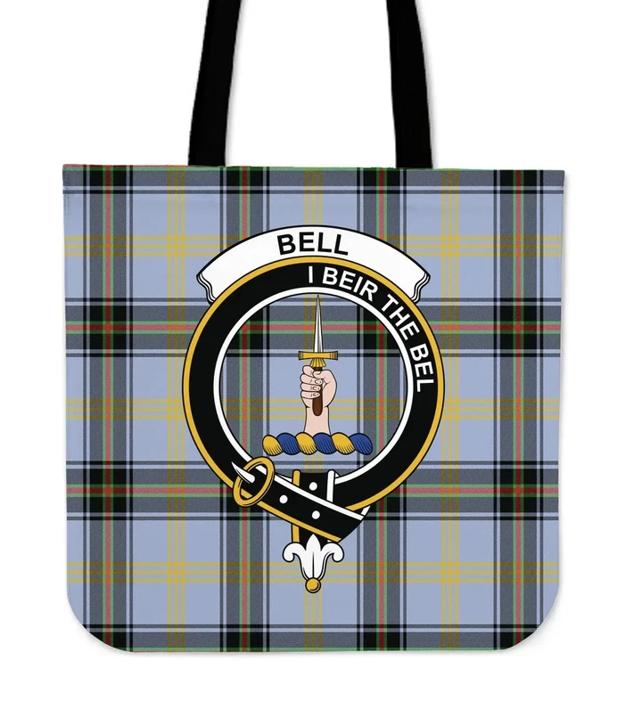 Tartan Tote Bag - Bell Of The Borders Clan Badge | Special Custom Design