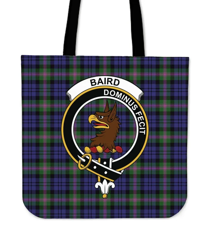 Tartan Tote Bag - Baird Modern Clan Badge | Special Custom Design