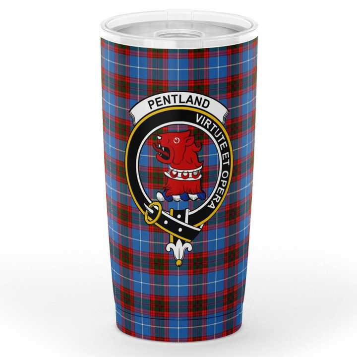 Pentland Tartan Tumbler, Scottish Pentland Plaid Insulated Tumbler - BN