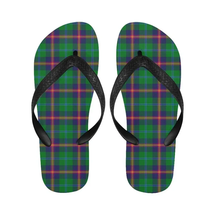 Young Modern Tartan Flip Flops For Men/Women | Scottish Clans