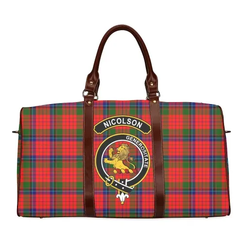 Nicolson Tartan Clan Travel Bag | Over 300 Clans