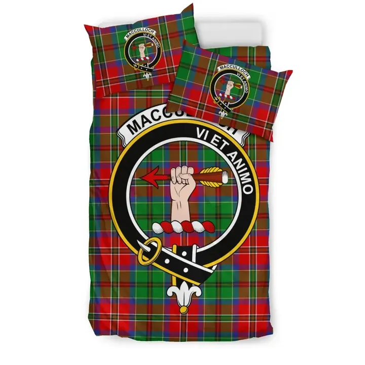 Macculloch (Mcculloch) Tartan Bedding Set - Clan Badge
