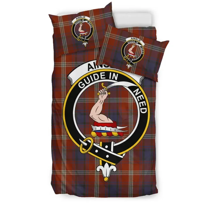 Ainslie Tartan Bedding Set - Clan Badge K7