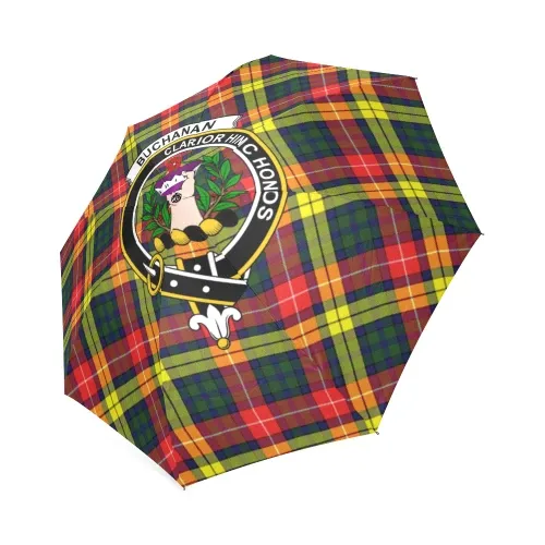 Buchanan Modern Crest Tartan Umbrella TH8