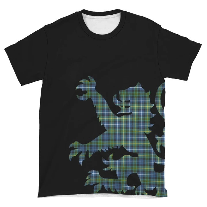 MacNeill of Barra Ancient Tartan Clan Crest Lion & Thistle T-Shirt K6 (Ver2)
