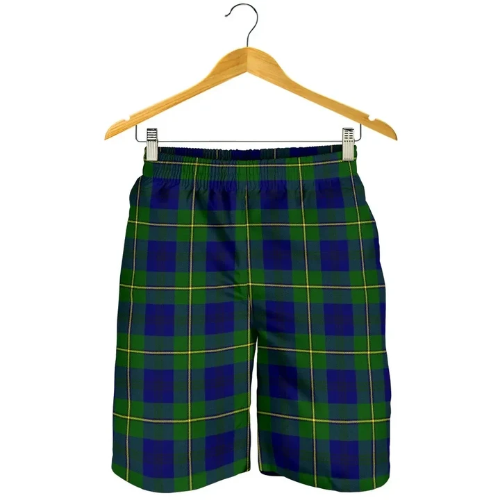 Johnston Modern Tartan Shorts For Men