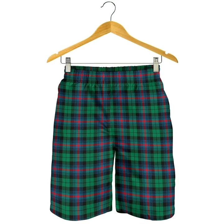 Urquhart Broad Red Ancient Tartan Shorts For Men