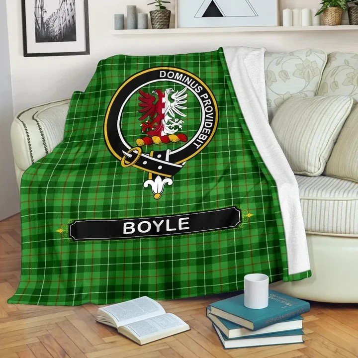 Boyle Crest Tartan Blanket A9