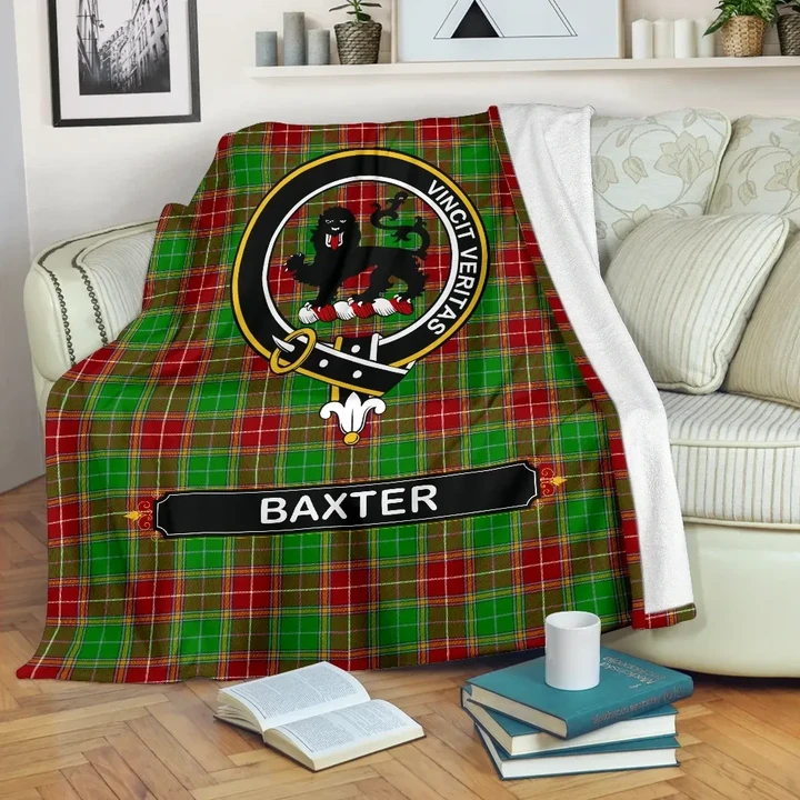 Baxter Crest Tartan Blanket A9