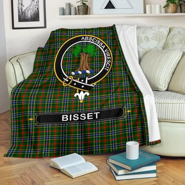 Bisset Crest Tartan Blanket A9