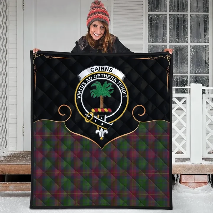 Cairns Clan Tartan Scotland Cherish the Badge Premium Quilt K23