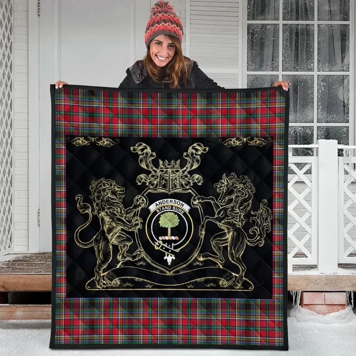 Anderson of Arbrake Clan Royal Lion and Horse Premium Quilt K23