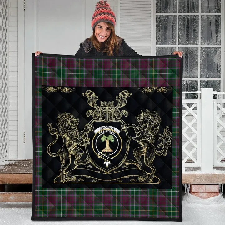 Crosbie Clan Royal Lion and Horse Premium Quilt K23
