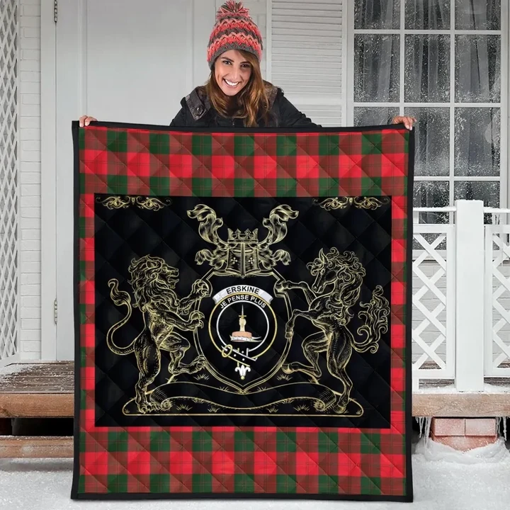 Erskine Modern Clan Royal Lion and Horse Premium Quilt