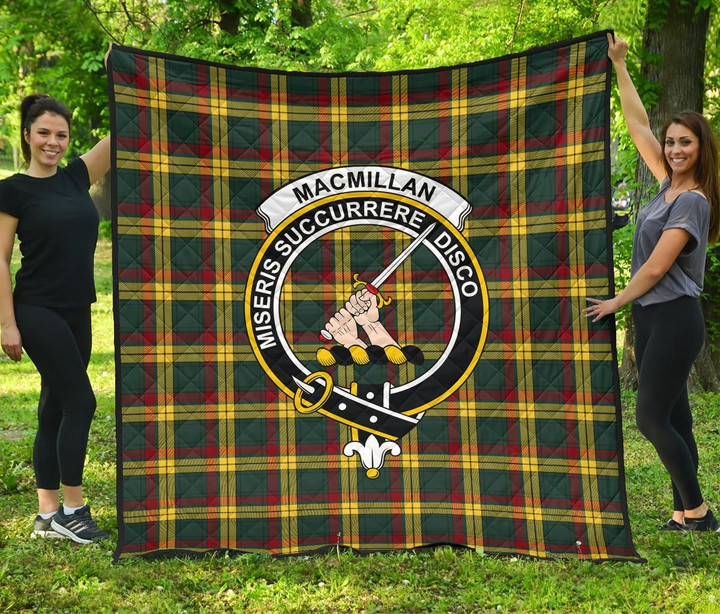 MacMillan Old Modern Tartan Clan Badge Premium Quilt | Scottishclans.co