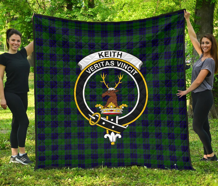 Keith Modern Tartan Clan Badge Premium Quilt | Scottishclans.co