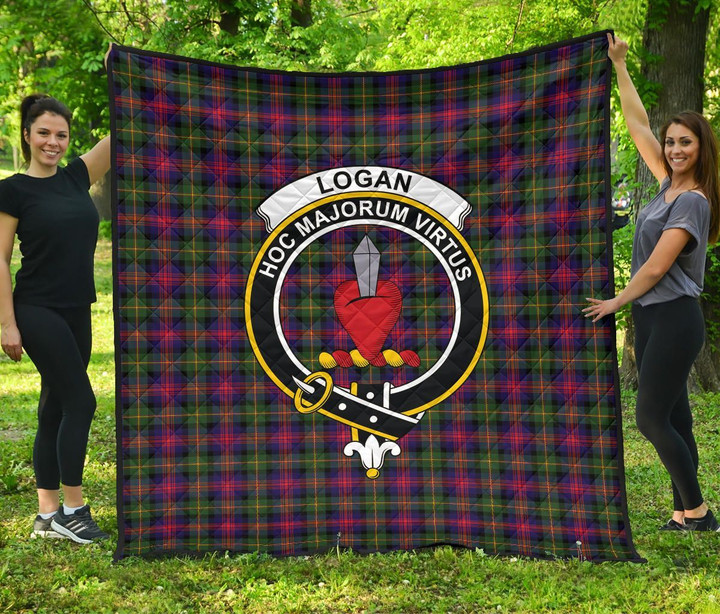Logan Modern Tartan Clan Badge Premium Quilt | Scottishclans.co