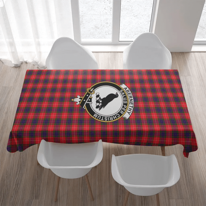 Abernethy Crest Tartan Tablecloth A9