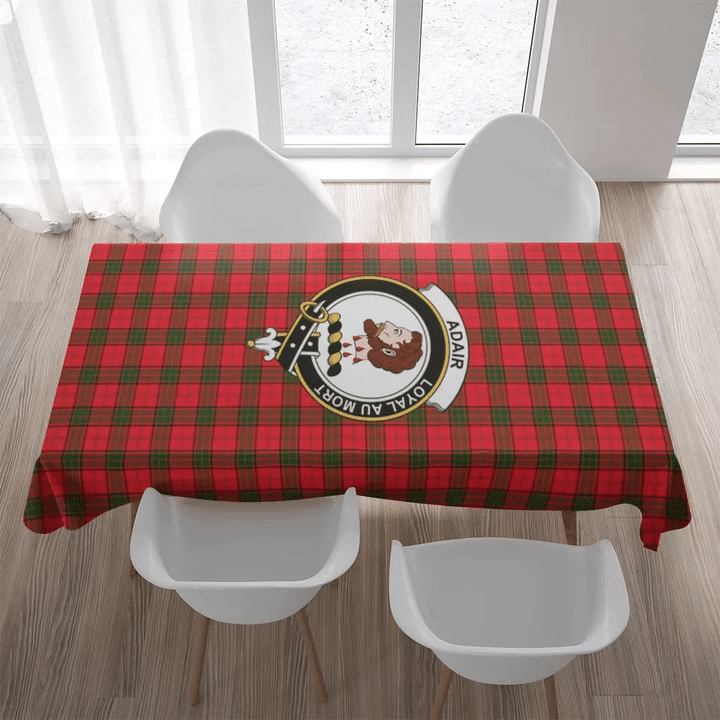 Adair Crest Tartan Tablecloth A9