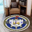 Sigma Gamma Rho Pearl Round Carpet