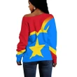 DR Congo Prime Style Women Off Shoulder Sweater