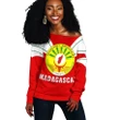 Africa Zone Sweater - Madagascar Women Off Shoulder Tusk Style