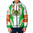 Getteestore Clothing - Niger Action Flag Padded Hooded Jacket A35