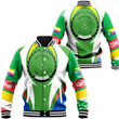 Africazone Clothing - Comoros Action Flag Baseball Jacket A35