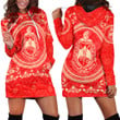 Delta Sigma Theta Floral Pattern Hoodie Dress A35 | Africazone.store