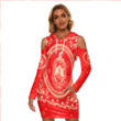 Delta Sigma Theta Floral Pattern  Women's Tight Dress A35 | Africazone.store