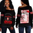 Delta Sigma Theta  Off Shoulder Sweaters A35 | Africazone .com