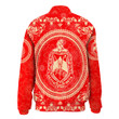 Delta Sigma Theta Floral Pattern Thicken Stand-Collar Jacket A35 | Africazone.store