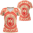 Delta Sigma Theta Rugby V-neck T-shirt A35 | africazone.store