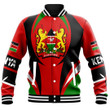 Africazone Clothing - Kenya Action Flag Baseball Jacket A35