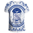 Africazone Clothing - Phi Beta Sigma Floral Pattern T-  shirt A35