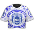 Africazone Clothing -  Zeta Phi Beta Floral Pattern Croptop T-   shirt A35