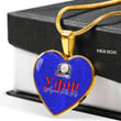 Africazone Necklace - Sigma Phi Psi Necklace Rose Luxury Heart A35