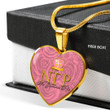 Africazone Necklace - Nu Gamma Rho Necklace Rose Luxury Heart A35