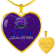 Africazone Necklace - Lambda Psi Alpha Necklace Rose Luxury Heart A35