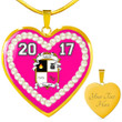Africazone Necklace - Delta Phi Chi Luxury Necklace Heart A35