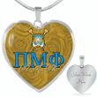 Africazone Necklace - Pi Mu Phi Necklace Rose Luxury Heart A35 | Africazone.store