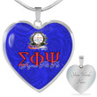 Africazone Necklace - Sigma Phi Psi Necklace Rose Luxury Heart A35 | Africazone.store