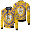 Africazone Clothing -  Sigma Gamma Rho Floral Pattern Fleece Winter Jacket A35 | Africazone
