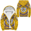 Africazone Clothing -  Sigma Gamma Rho Floral Pattern Sherpa Hoodies A35 | Africazone
