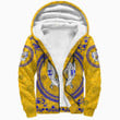 Africazone Clothing - Sigma Gamma Rho Floral Pattern Sherpa Hoodies A35