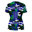 Alpha Gamma Xi Camo Rugby V-neck T-shirt A35 | africazone.store