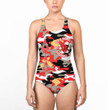 Alpha Gamma Xi Camo Women Low Cut Swimsuit A35 | africazone.store