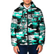 Delta Omicron Alpha  Camo Hooded Padded Jacket A35 |Africazone.store