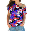 Sigma Phi Psi Camo One Shoulder Shirt A35 |Africazone.store