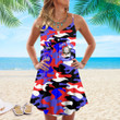 Sigma Phi Psi Camo Strap Summer Dress A35 |Africazone.store
